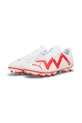 CHUTEIRA PUMA FUTURE PLAY FG/AG BDP CAMPO - Branco/vermelho