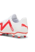 CHUTEIRA PUMA FUTURE PLAY FG/AG BDP CAMPO - Branco/vermelho