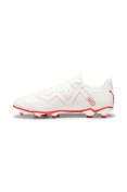 CHUTEIRA PUMA FUTURE PLAY FG/AG BDP CAMPO - Branco/vermelho