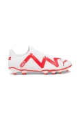 CHUTEIRA PUMA FUTURE PLAY FG/AG BDP CAMPO - Branco/vermelho
