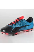 CHUTEIRA PUMA SPIRIT II FG INFANTIL - Azul/preto