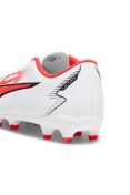 CHUTEIRA PUMA ULTRA PLAY FG/AG BDP CAMPO INFANTIL - Branco/vermelho