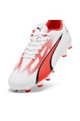 CHUTEIRA PUMA ULTRA PLAY FG/AG BDP CAMPO INFANTIL - Branco/vermelho