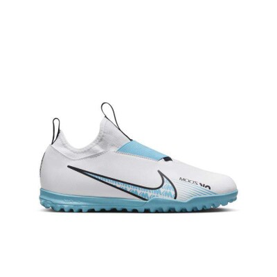 CHUTEIRA SOCEITY NIKE MERCURIAL VAPOR 15 ACADEMY INFANTIL - Branco/azul