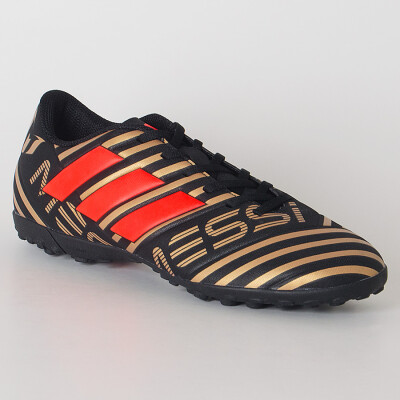 CHUTEIRA SOCIETY ADIDAS NEMEZIZ MESSI 17.4 TF - Preto/dourado