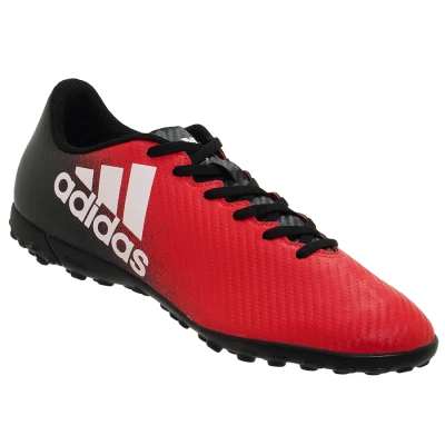 CHUTEIRA SOCIETY ADIDAS X 16 4 TF - Vermelho/preto