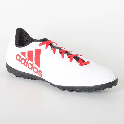 CHUTEIRA SOCIETY ADIDAS X TANGO 17.4 TF - Branco/vermelho