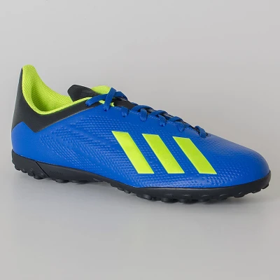 CHUTEIRA SOCIETY ADIDAS X TANGO 18.4 TF - Azul/amarelo