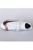 CHUTEIRA SOCIETY NIKE CR7 MERCURIALX SUPERFLY 6 CLUB TF - Branco/preto
