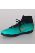 CHUTEIRA SOCIETY NIKE CR7 MERCURIALX SUPERFLY 6 CLUB TF - Verde/dourado