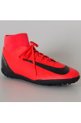 CHUTEIRA SOCIETY NIKE CR7 MERCURIALX SUPERFLY 6 CLUB TF - Vermelho/preto