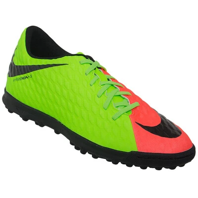 CHUTEIRA SOCIETY NIKE HYPERVENOMX PHADE 3 TF - Verde/laranja