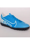 CHUTEIRA SOCIETY NIKE MERCURIAL VAPOR 13 CLUB TF MASCULINA - Azul/branco