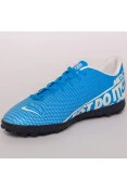 CHUTEIRA SOCIETY NIKE MERCURIAL VAPOR 13 CLUB TF MASCULINA - Azul/branco CHUTEIRA SOCIETY NIKE MERCURIAL VAPOR 13 CLUB TF MASCULINA - Azul/branco