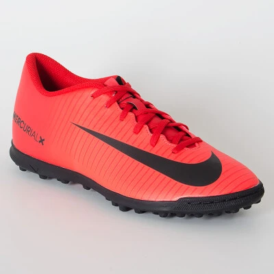 CHUTEIRA SOCIETY NIKE MERCURIAL X VORTEX 3 TF - Vermelho/preto