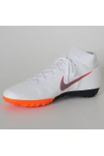 CHUTEIRA SOCIETY NIKE MERCURIALX SUPERFLY 6 ACADEMY TF - Branco/laranja