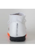 CHUTEIRA SOCIETY NIKE MERCURIALX SUPERFLY 6 ACADEMY TF - Branco/laranja