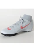 CHUTEIRA SOCIETY NIKE MERCURIALX SUPERFLY 6 ACADEMY TF - Cinza/vermelho