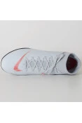 CHUTEIRA SOCIETY NIKE MERCURIALX SUPERFLY 6 ACADEMY TF - Cinza/vermelho