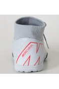 CHUTEIRA SOCIETY NIKE MERCURIALX SUPERFLY 6 ACADEMY TF - Cinza/vermelho