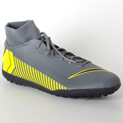 CHUTEIRA SOCIETY NIKE MERCURIALX SUPERFLY 6 CLUB TF - Grafite/amarelo