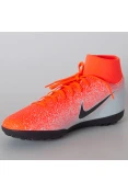 CHUTEIRA SOCIETY NIKE MERCURIALX SUPERFLY 6 CLUB TF - Laranja/branco