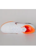 CHUTEIRA SOCIETY NIKE MERCURIALX VAPOR 12 ACADEMY TF - Branco/laranja