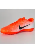 CHUTEIRA SOCIETY NIKE MERCURIALX VAPOR 12 ACADEMY TF - Laranja/branco