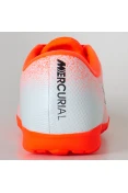 CHUTEIRA SOCIETY NIKE MERCURIALX VAPOR 12 ACADEMY TF - Laranja/branco