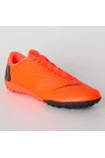 CHUTEIRA SOCIETY NIKE MERCURIALX VAPOR 12 ACADEMY TF - Laranja/preto