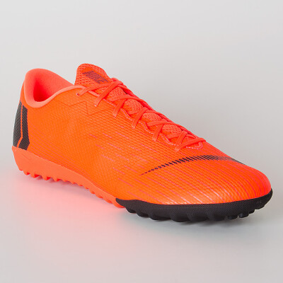 CHUTEIRA SOCIETY NIKE MERCURIALX VAPOR 12 ACADEMY TF - Laranja/preto