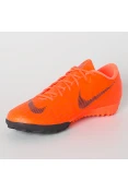 CHUTEIRA SOCIETY NIKE MERCURIALX VAPOR 12 ACADEMY TF - Laranja/preto