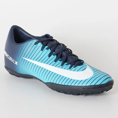 CHUTEIRA SOCIETY NIKE MERCURIALX VICTORY 6 TF - Marinho/branco