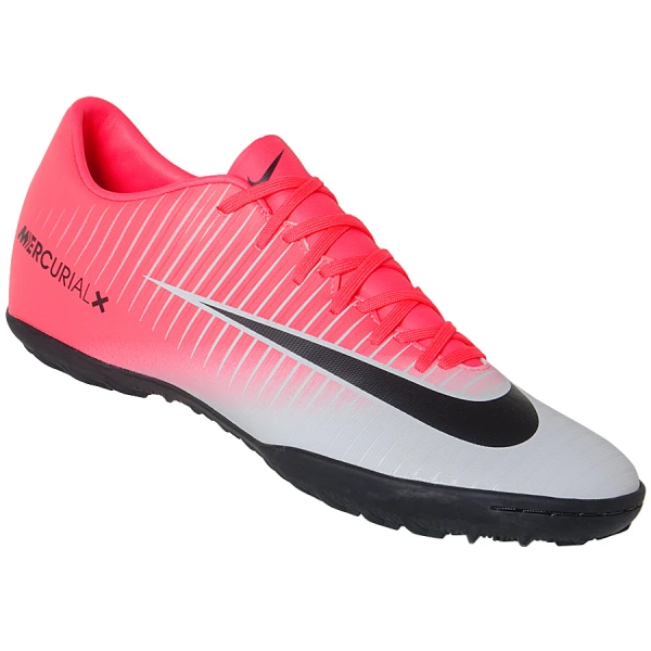 CHUTEIRA SOCIETY NIKE MERCURIALX VICTORY 6 TF - Pink/branco CHUTEIRA SOCIETY NIKE MERCURIALX VICTORY 6 TF - Pink/branco