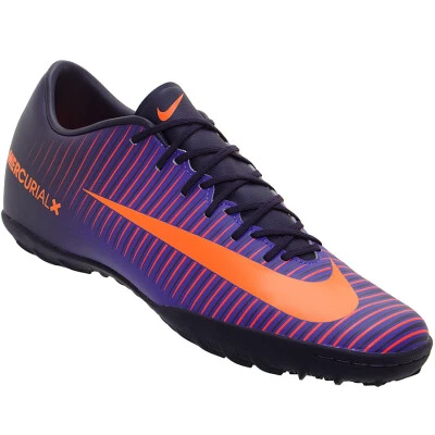 CHUTEIRA SOCIETY NIKE MERCURIALX VICTORY 6 TF - Roxo/laranja