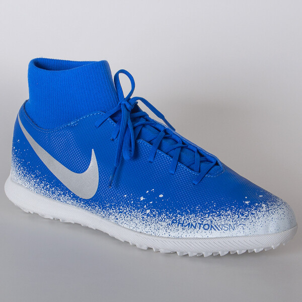 CHUTEIRA SOCIETY NIKE PHANTOM VISION CLUB DYNAMIC FIT TF - Azul/branco