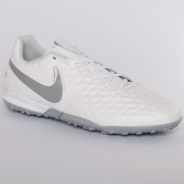 CHUTEIRA SOCIETY NIKE TIEMPO LEGEND 8 ACADEMY TF - Branco/cinza