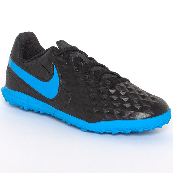 CHUTEIRA SOCIETY NIKE TIEMPO LEGEND 8 CLUB TF INFANTIL - Preto/azul