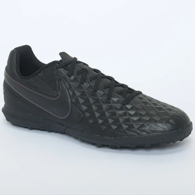 CHUTEIRA SOCIETY NIKE TIEMPO LEGEND 8 CLUB TF MASCULINA - Preto