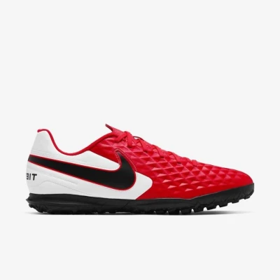 CHUTEIRA SOCIETY NIKE TIEMPO LEGEND 8 CLUB TF MASCULINA - Vermelho/branco
