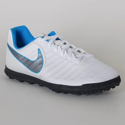 CHUTEIRA SOCIETY NIKE TIEMPO LEGENDX 7 CLUB TF INFANTIL - Branco/azul
