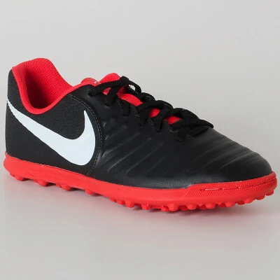 CHUTEIRA SOCIETY NIKE TIEMPO LEGENDX 7 CLUB TF INFANTIL - Preto/vermelho