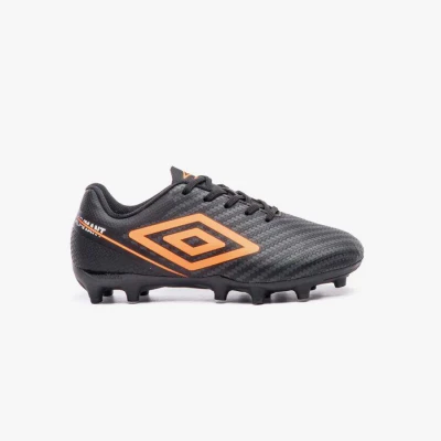 CHUTEIRA UMBRO CAMPO ADAMANT TOP SPEED INFANTIL - Preto/laranja