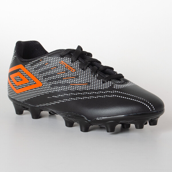 CHUTEIRA UMBRO CAMPO SPEED IV INFANTIL - Preto/laranja