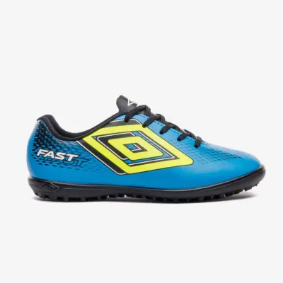 CHUTEIRA UMBRO FAST II SOCIETY INFANTIL - Azul/verde