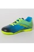 CHUTEIRA UMBRO INDOOR SLICE 3 INFANTIL - Azul/verde CHUTEIRA UMBRO INDOOR SLICE 3 INFANTIL - Azul/verde