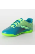 CHUTEIRA UMBRO INDOOR SLICE 3 INFANTIL - Verde/azul CHUTEIRA UMBRO INDOOR SLICE 3 INFANTIL - Verde/azul