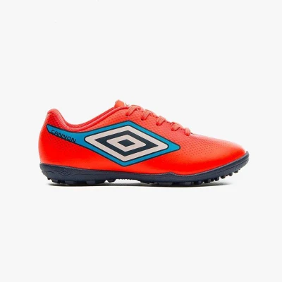 CHUTEIRA UMBRO SOCIETY CANNON INFANTIL - Laranja/azul