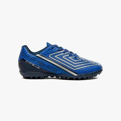 CHUTEIRA UMBRO SOCIETY CHROME INFANTIL - Azul/prata