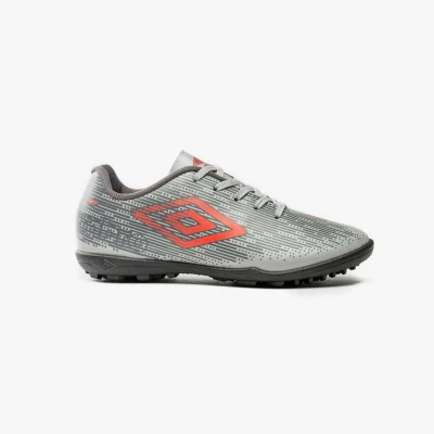 CHUTEIRA UMBRO SOCIETY FAST INFANTIL - Cinza/laranja